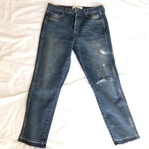 AMO Babe Jean's in Dive Bar Destroy denim